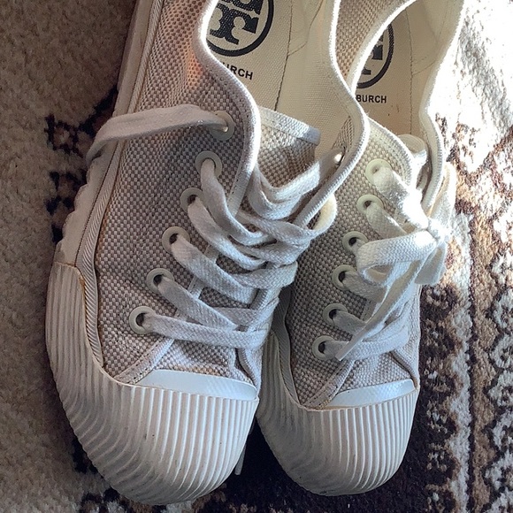 Tory Burch canvas fabric sneakers - Picture 2 of 5